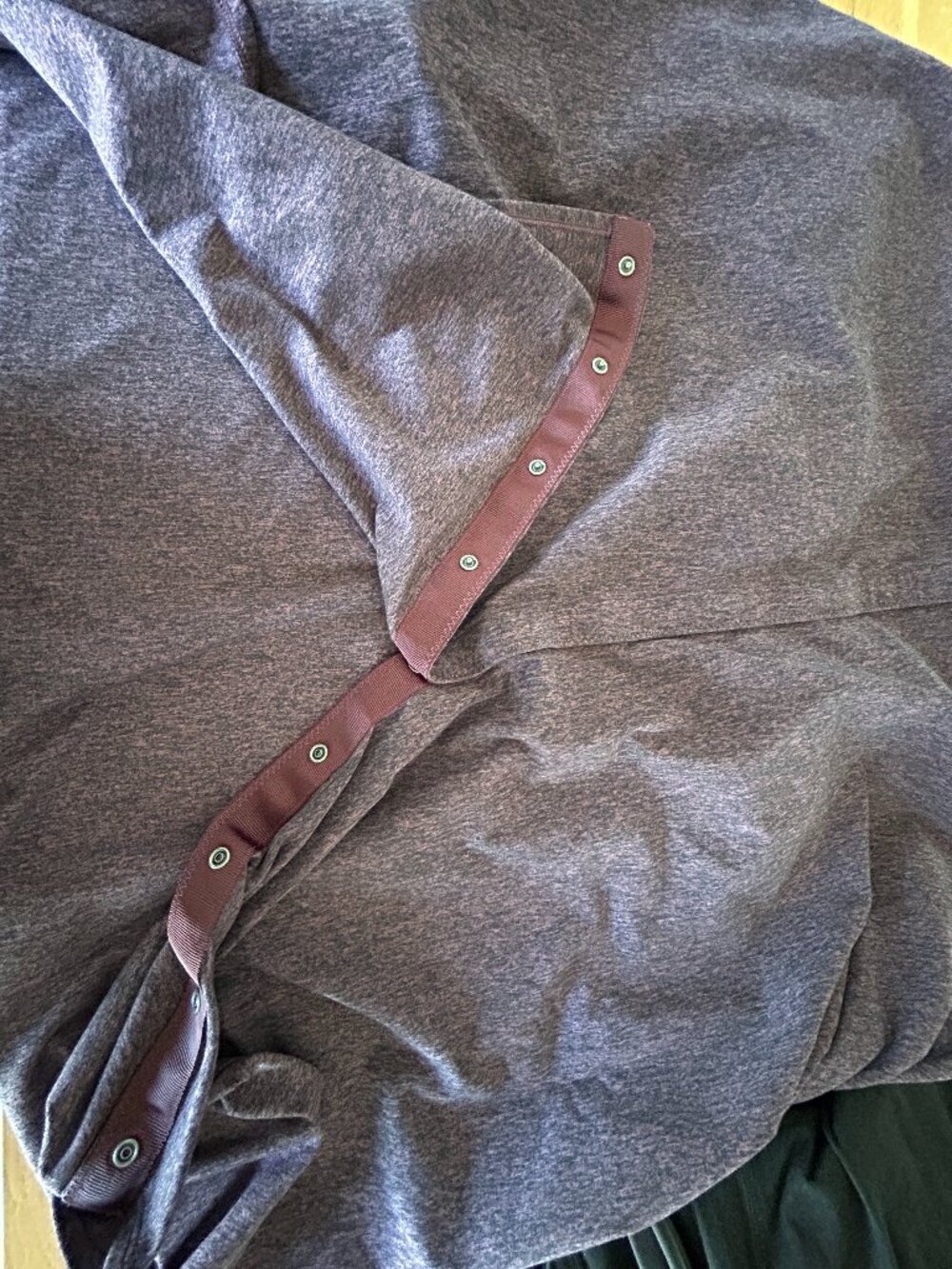 Lululemon Vinyasa Scarf in heathered purple/black